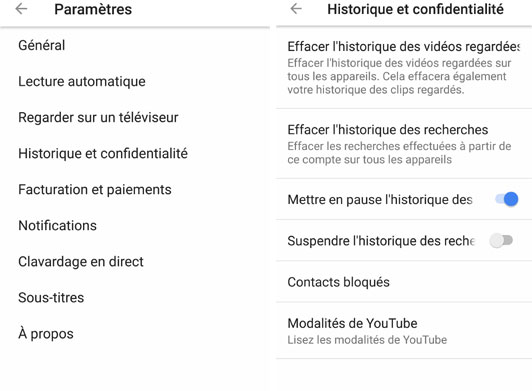 historique vidéos youtube historique vidéos youtube