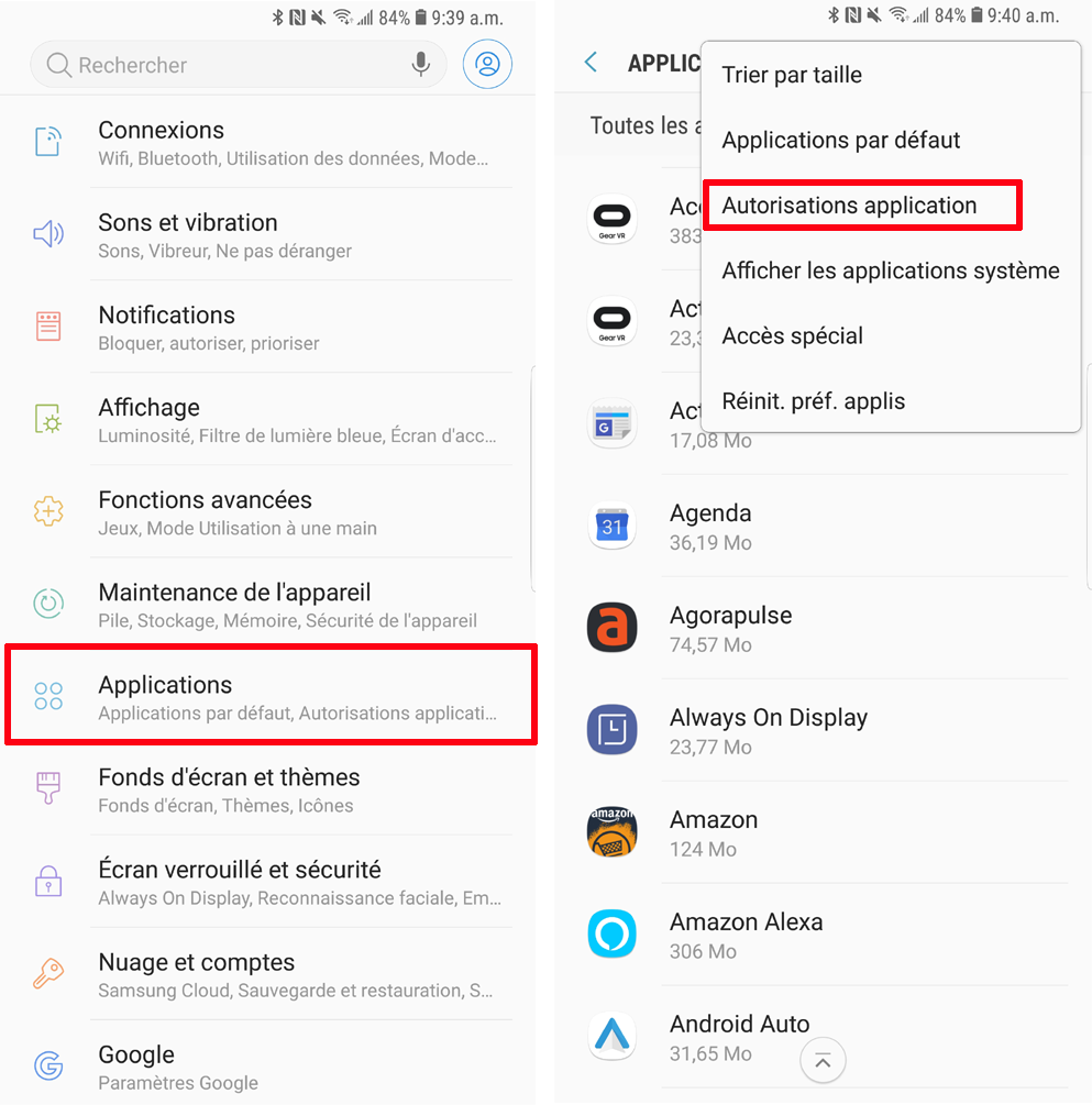 D&eacute;sactiver acc&egrave;s Localisation applications mobile Android