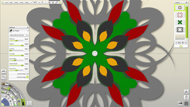 ArtRage sym&eacute;trie