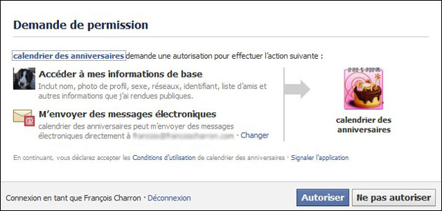 Applications De Type Calendrier Des Anniversaires Sur Fb Virus Ou Pas