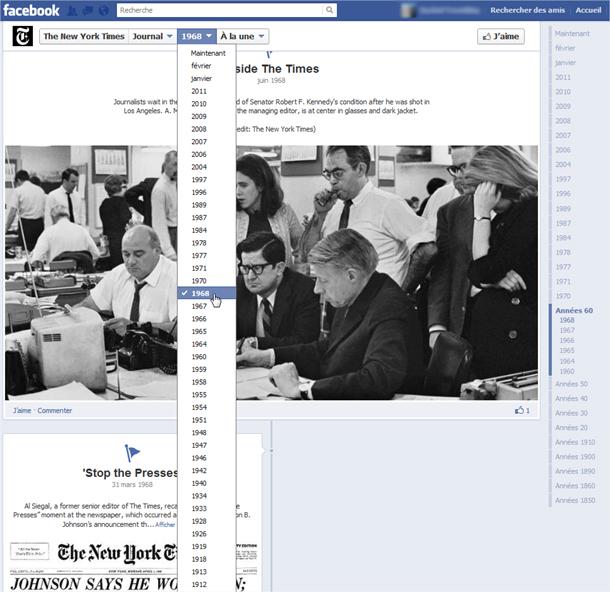 Le Journal intégré aux Pages Facebook et nouvelles options de navigation