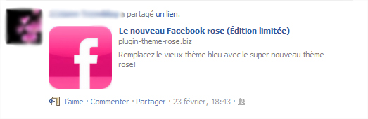 Lien du Nouveau Facebook Rose