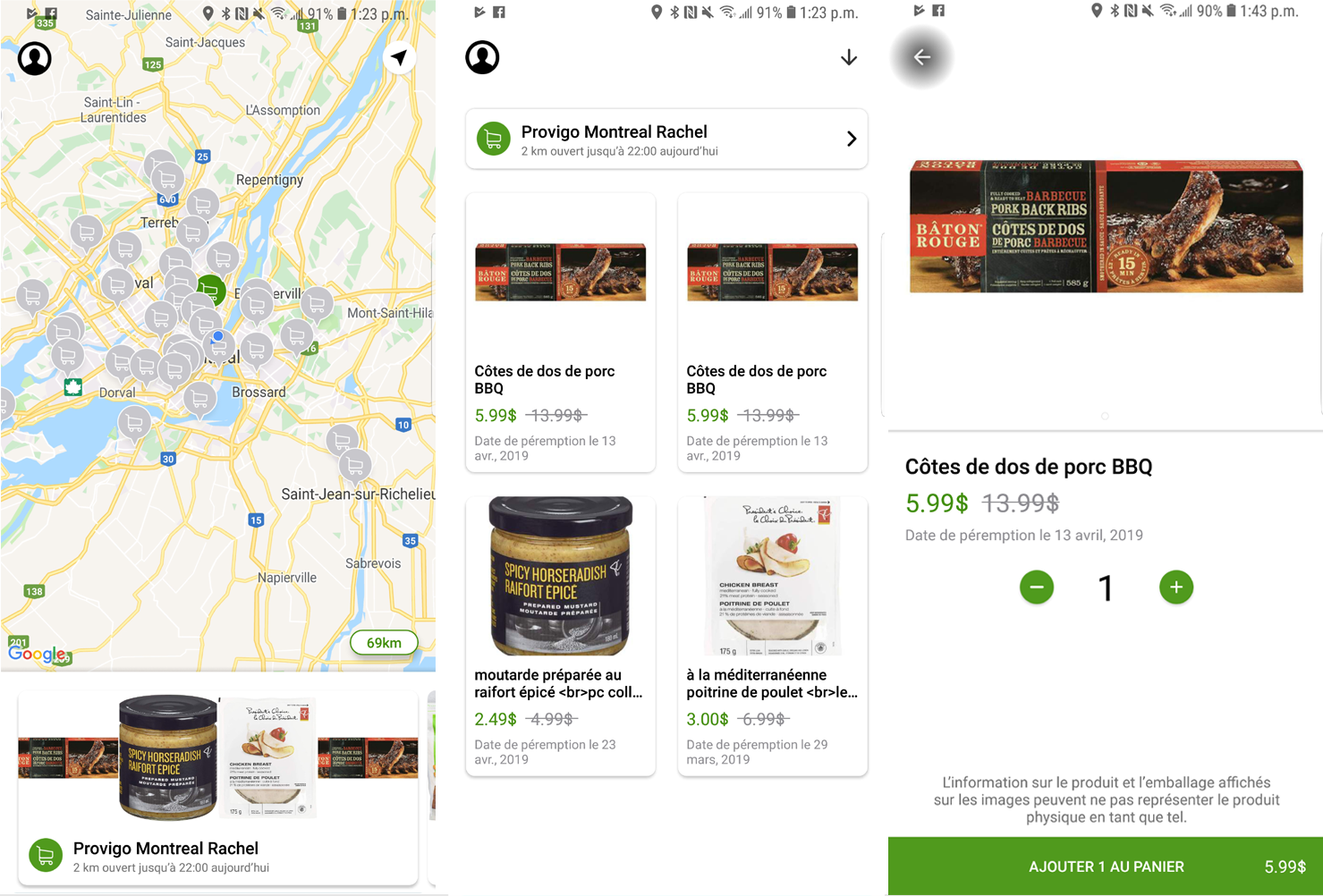 FlashFood application mobile Android iOS achat aliments nourriture