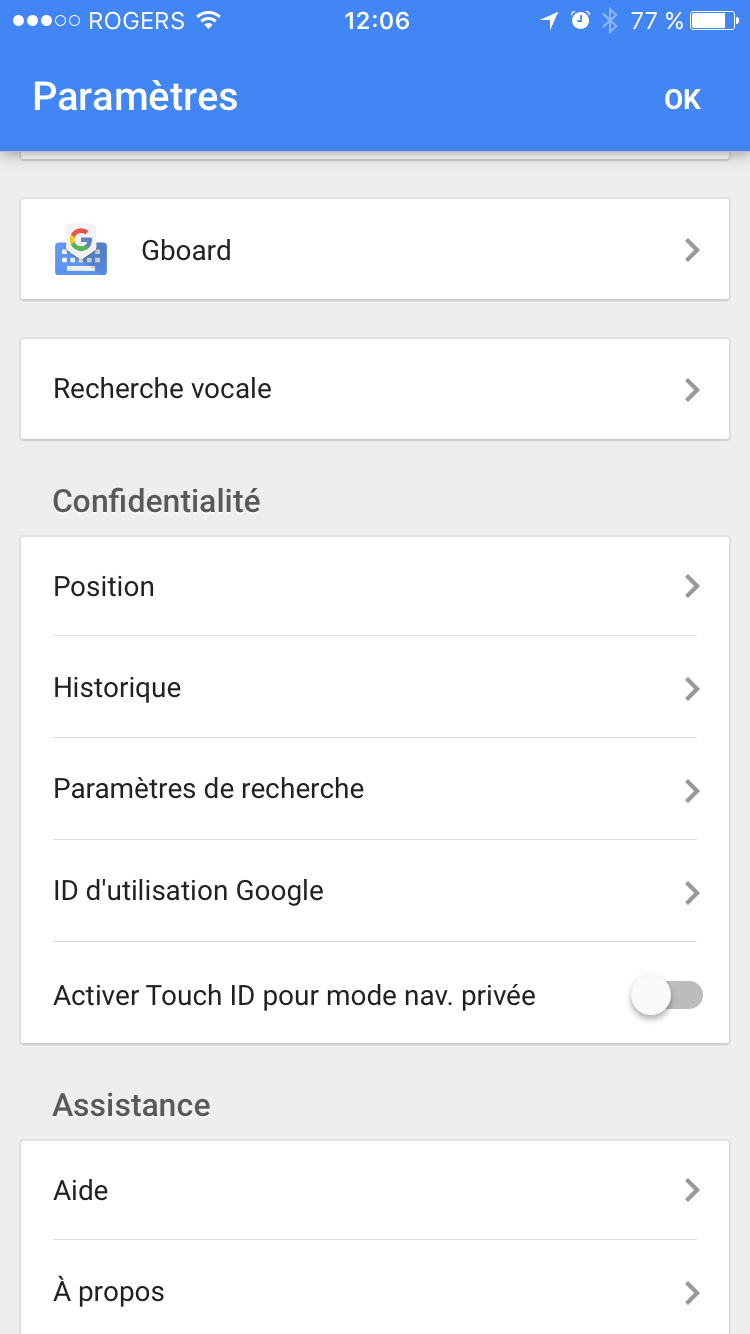 Google assistant iSO