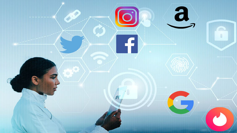Jumbo app vie priv&eacute;e Facebook Twitter Instagram Amazon Google Tinder