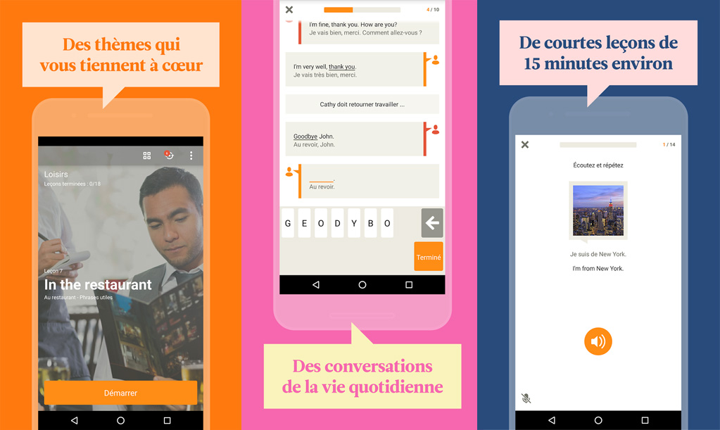 Application de vocabulaire Babbel