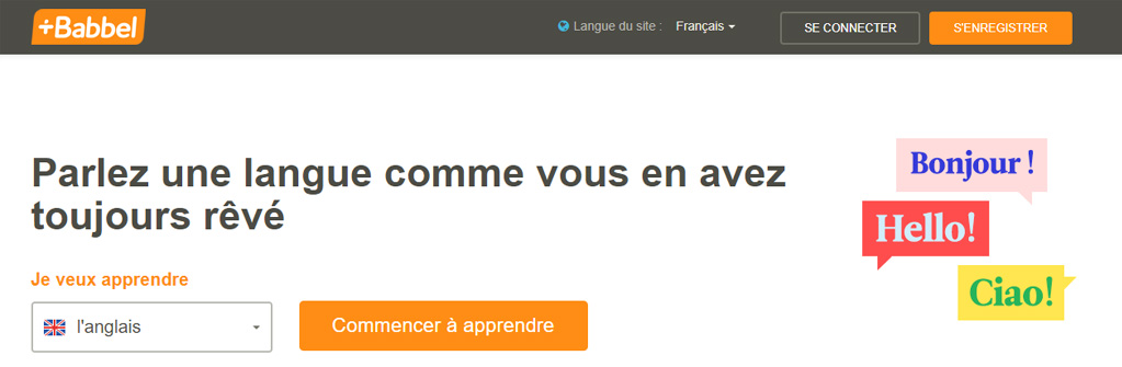 Site Web Babbel