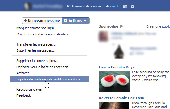 Facebook signaler abus