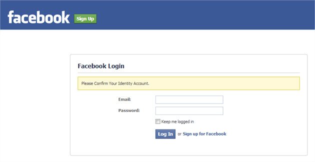 Facebook hameçonnage profil