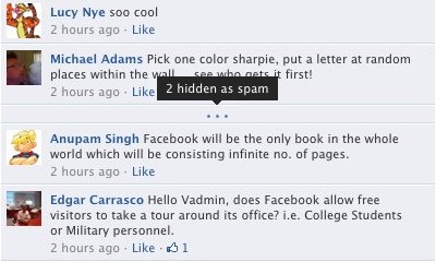 Facebook spam