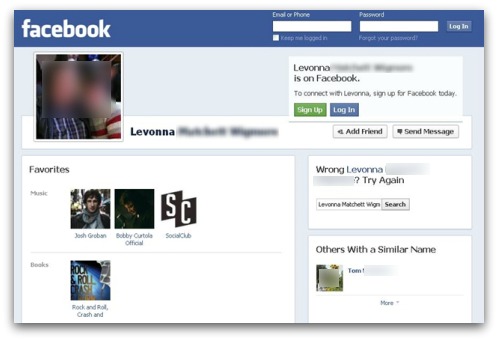 Site facebook virus