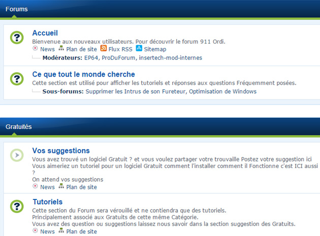 Forum informatique 911ordi