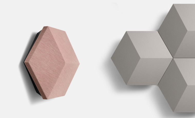 Haut-parleurs Beosound Shape hexagones