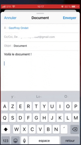iPhone comment ajouter une pi&egrave;ce jointe dans nos courriels