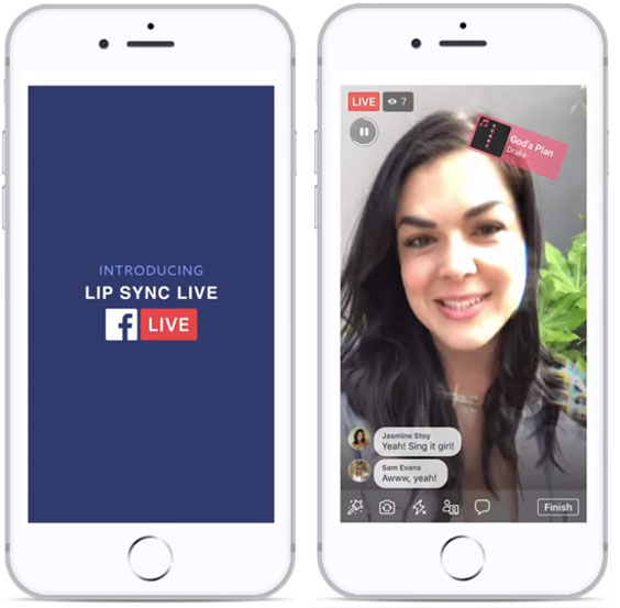 Lip Sync Facebook Live