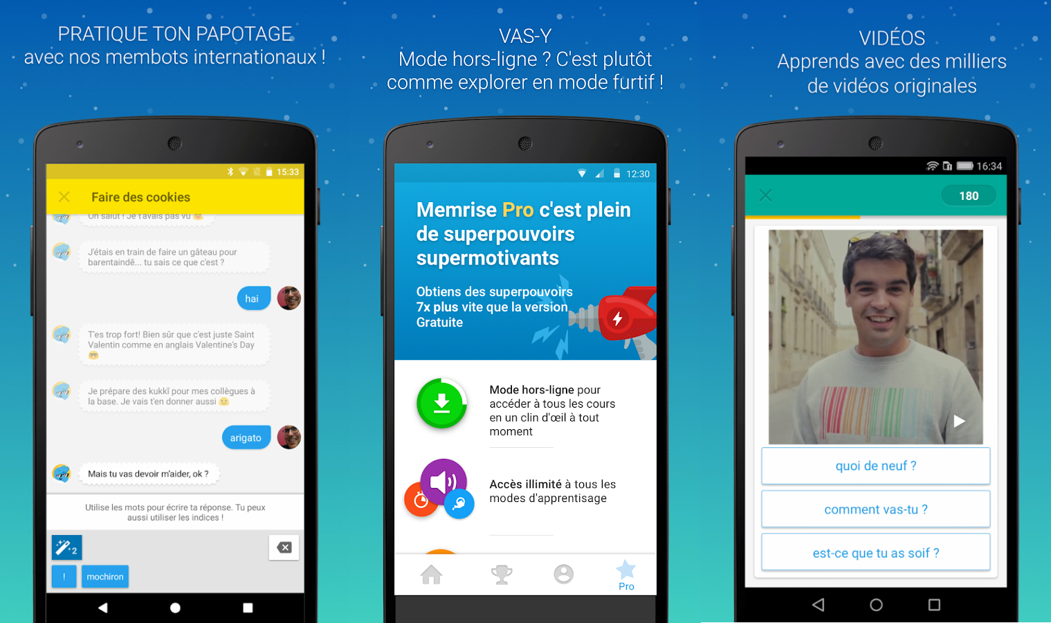 Memrise est une nouvelle façon d'apprendre une langue Memrise application apprendre langue