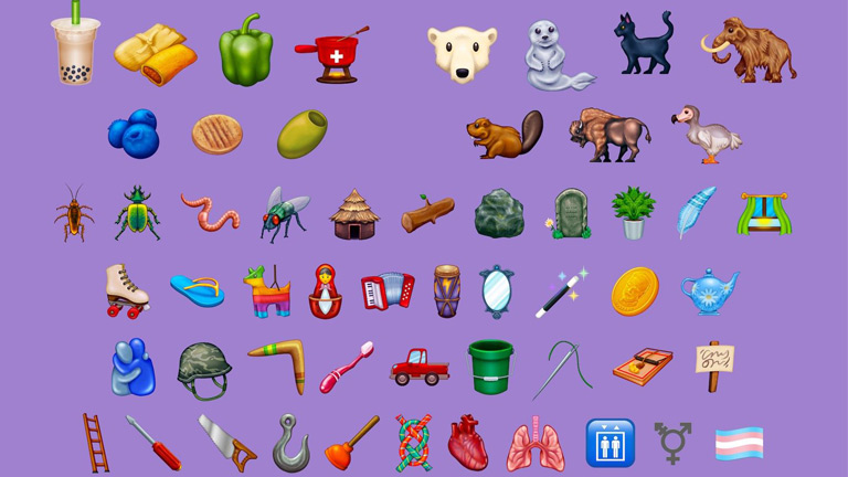 nouveaux &eacute;mojis 2020 sample exemples