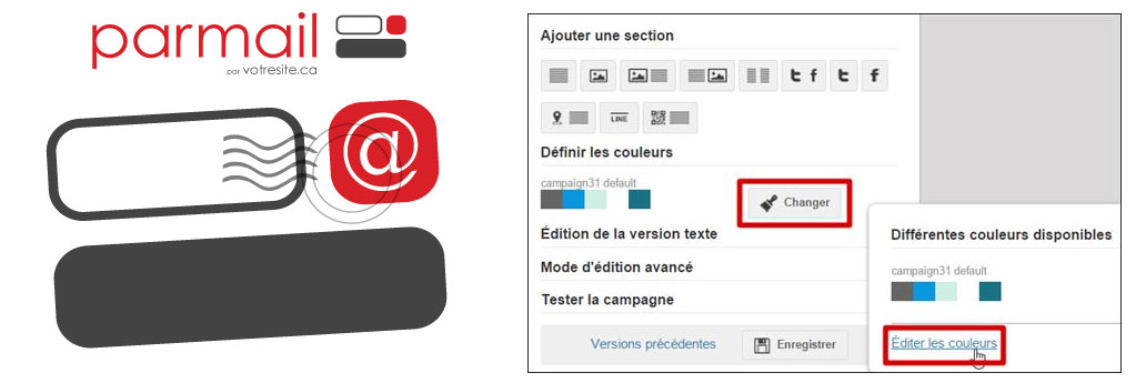 Outil d'infolettres Parmail