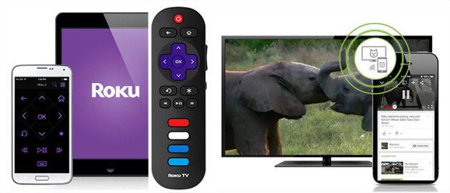 Roku TV t&eacute;l&eacute;commande