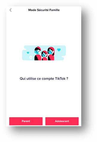 tiktok mode sécurité famille sensibilisation gestion temps écran