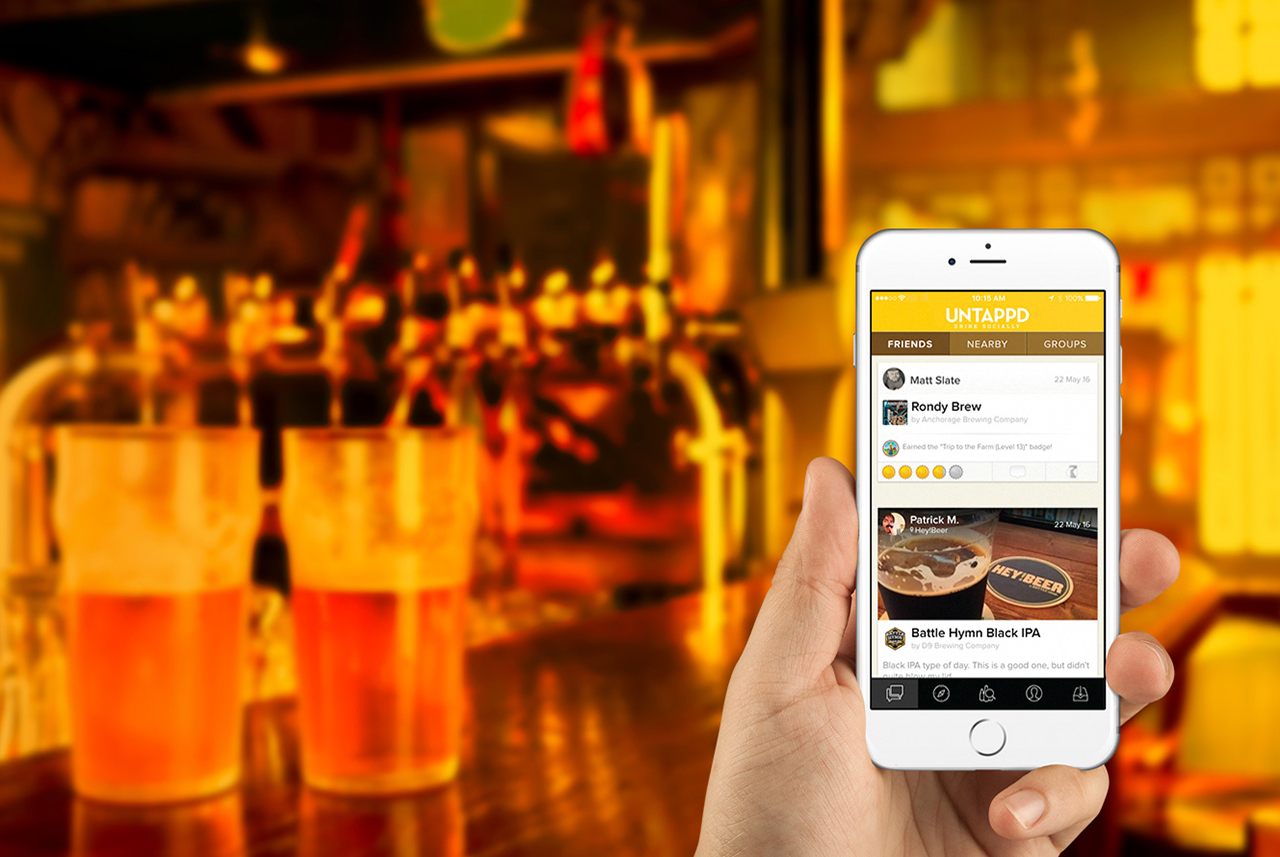 Untappd Application Bi&egrave;res iOS Android