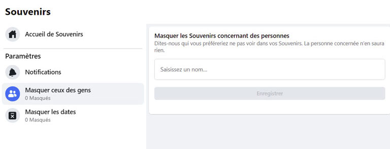 comment paramétrer souvenirs facebook ordinateur