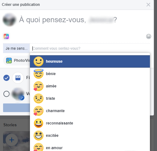 Facebook émoticônes