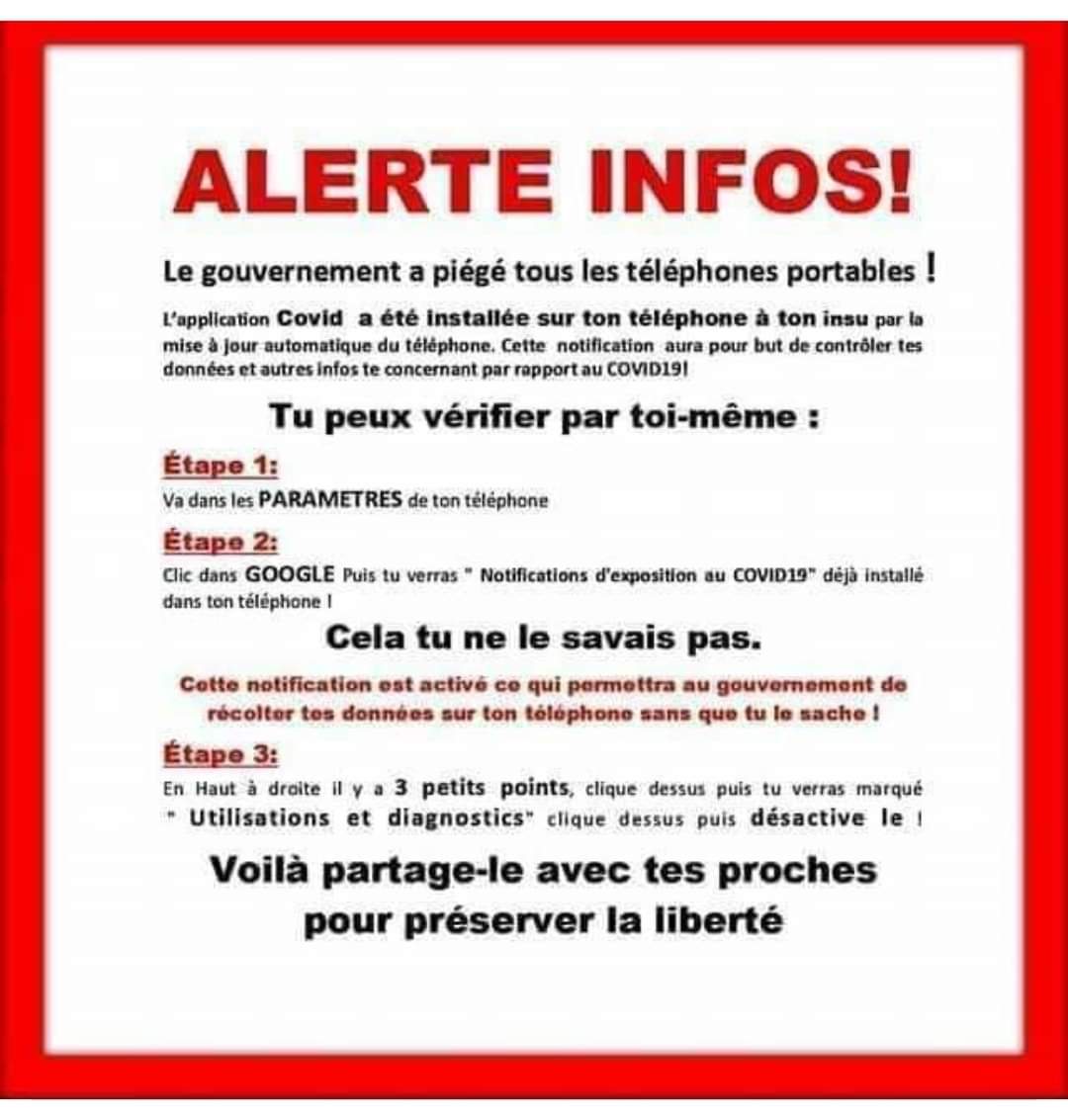 Publication Facebook Gouvernement Covid19