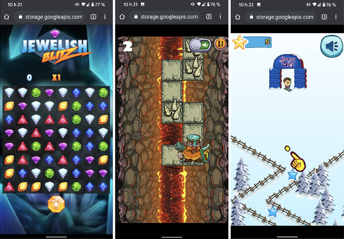 GameSnacks jeux mobile Google