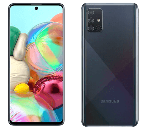 Samsung Galaxy A71 téléphone intelligent abordable