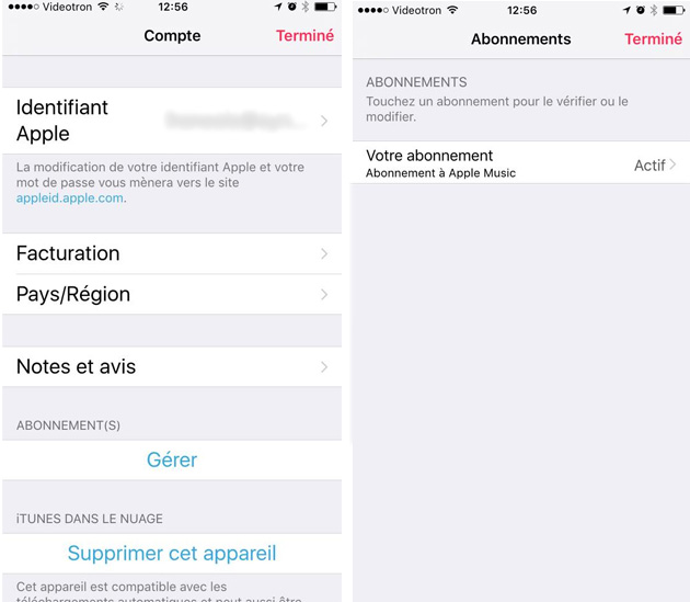 abonnement Apple Music