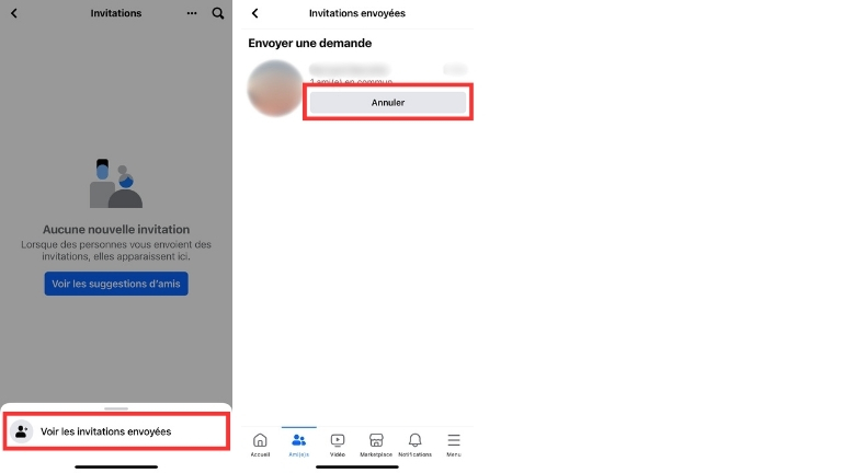 Comment annuler une demande d'amitié sur Facebook de l'application mobile Comment annuler une demande d'amitié sur Facebook de l'application mobile