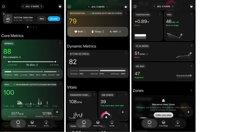 L'application Ultrahuman est comme un vrai laboratoire de donn&eacute;es.