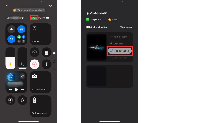 activer la fonction d&rsquo;isolation sonore sur son iPhone lors d'un appel