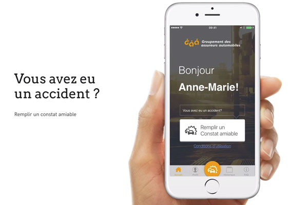 application constat amiable