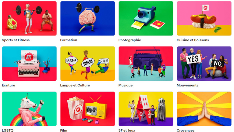 application meetup groupes rencontres int&eacute;r&ecirc;ts communs