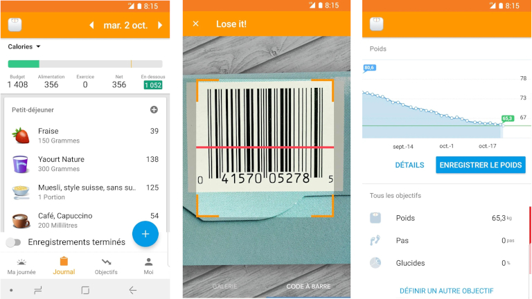 Application de perte de poids Lose It