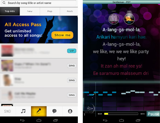 Application Sing! Karaoke Application Sing! Karaoke