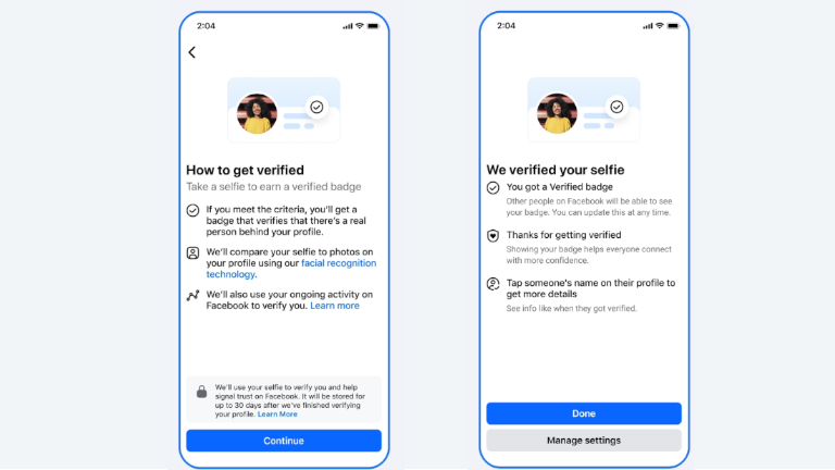 badge Facebook Verified