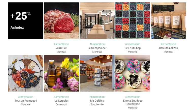 carte Visa prépayée Magis commerces locaux artisans québécois