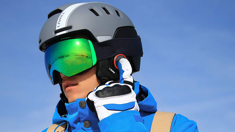 casque intelligent ski snow liveall bluetooth walkie talkie