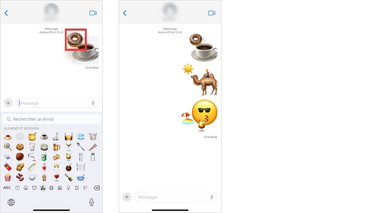 Voici les étapes pour superposer des emojis avec Messages sur iPhone Voici les étapes pour superposer des emojis avec Messages sur iPhone