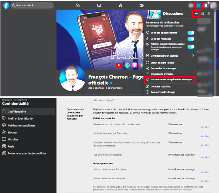 Voici comment gérer, via un ordinateur, qui peut nous écrire ou non sur Messenger. Comment empêcher inconnu Messenger