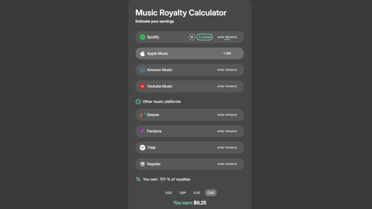 Comparateur redevance musique
