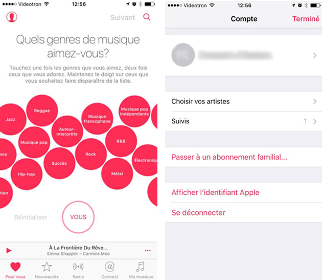 Compte Apple Music