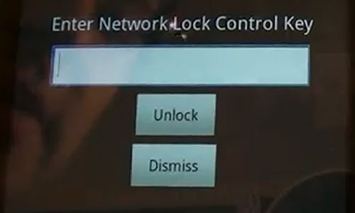 Entrer code d&eacute;verouillage