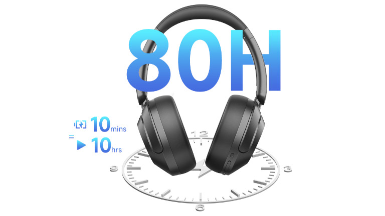 Autonomie de batterie du casque EarFun Wave Pro.
