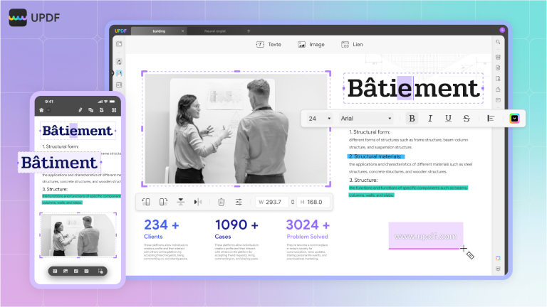 Modification de PDF avec UPDF