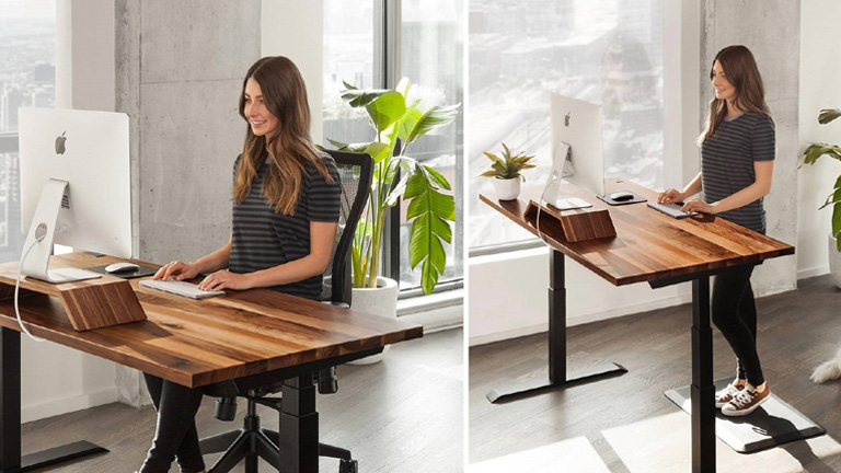 Bureau ajustable t&eacute;l&eacute;travail Ergonofis