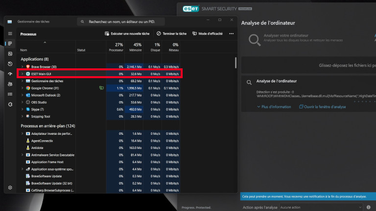ESET performance ordinateur